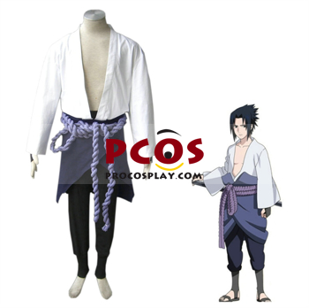 Photo de prêt à expédier Anime Uchiha Sasuke Cosplay Costume mp000645