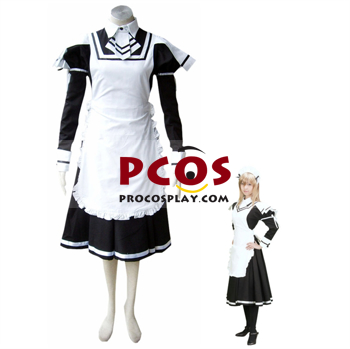 Picture of Deadly Force Cosplay Costume Bar Maid Aprons Uniform