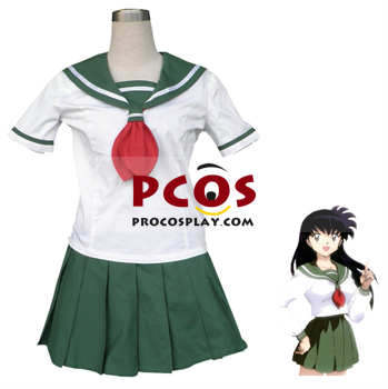 Imagen del mejor uniforme escolar de Inuyasha Higurashi Kagome Disfraces de Cosplay Venta en línea mp000427
