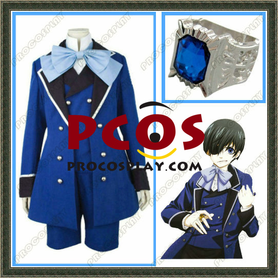 Deluxe Black Butler-Kuroshitsuji Ciel Phantomhive Cosplay Costumes ...