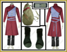 Picture of Anime Gaara 7th Deluxe Men's Cosplay Costumes and Accessories Set