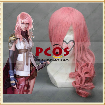 Изображение 60см роза розовая финальная фантазия XIII Lightning косплей парик магазин mp003050