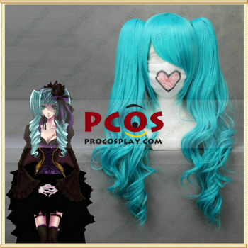 Picture of top blue long Vocaloid hatsune miku Cosplay Wigs For Sale mp003127