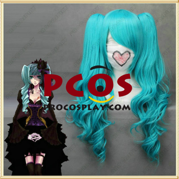 Picture of top blue long Vocaloid hatsune miku Cosplay Wigs For Sale mp003127