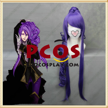 Picture of Curly purple pigtail VOCALOID Gakupo quality Wigs For Sale 047A