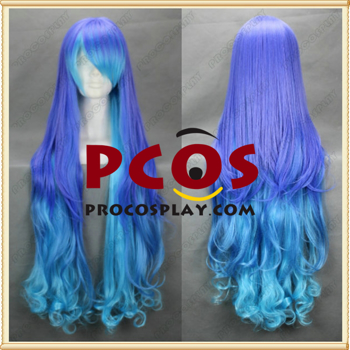 Picture of top blue long wave Vocaloid Megurine Luka Cosplay Wigs For Sale