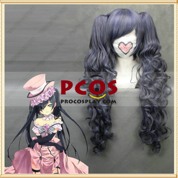 Imagen de largo gris oscuro negro Butler Ciel Phantomhive cosplay peluca tienda mp000430