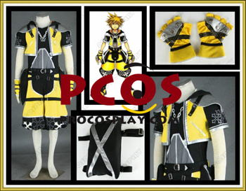 Image de Kingdom Hearts Sora Jaune Cosplay Costumes Vente En Ligne