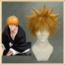 Picture of Party orange Short Bleach Kurosaki Ichigo Synthetic Wigs For Sale 019A