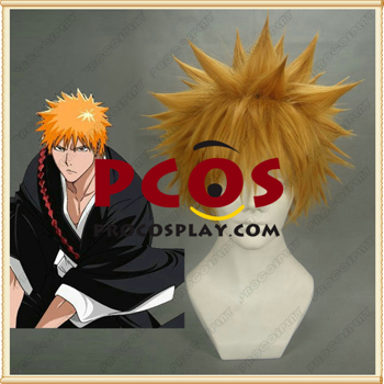 Bild von Party Orange Short Kurosaki Ichigo Synthetic Wigs For Sale 019A