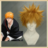 Imagen de fiesta naranja corto Kurosaki Ichigo pelucas sintéticas para la venta 019A