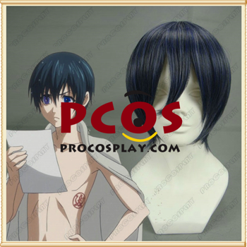 Imagen de Short Black Black Butler Kuroshitsuj Ciel Phantomhive Cosplay peluca Venta en línea mp000114