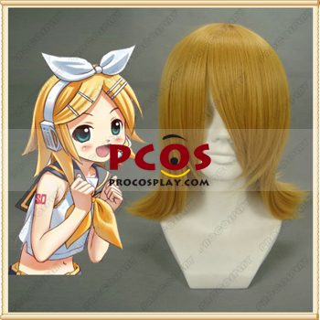 Picture of Brown Blonde Vocaloid Kagamine Rin Cosplay Wig mp000202