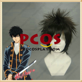 Изображение Silver Soul Gintama Hijikata Toushirou Парик для косплея mp002907