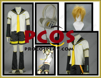 Picture of Vocaloid Len Cosplay Costumes && Headphone && Wig