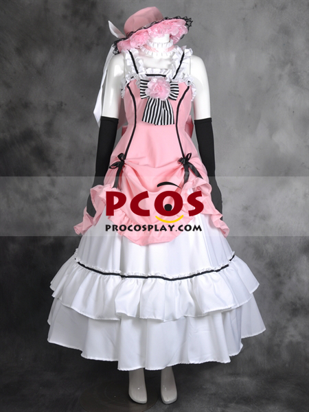 Black Butler Kuroshitsuji Red Ciel Phantomhive Cosplay Costumes Dress Mp000145