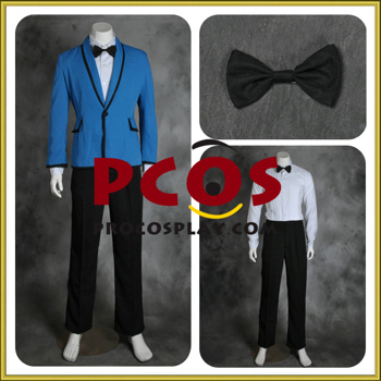 Picture of Gangnam Style PSY Blue Suit Cosplay Costume mp001342