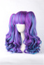 Picture of Wavy Ponytail + Pastel Rainbow Blend  Cosplay Wigs 043J