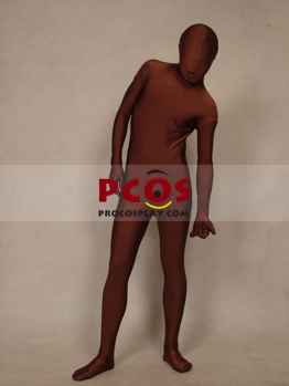 Picture of Light Coffee Lycra Spandex Unisex Zentai Suit A002