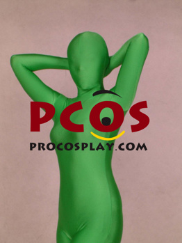 Picture of Green Lycra Spandex Unisex Zentai Suit A003