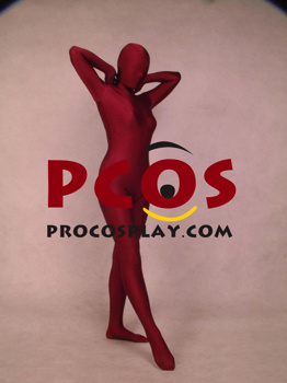 Picture of Deep Red Lycra Spandex Unisex Zentai Suit A008