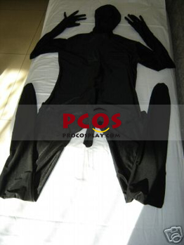 Picture of Black Lycra Spandex Unisex Zentai Suit A025