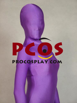 Picture of Purple Lycra Spandex Unisex Zentai Suit A026