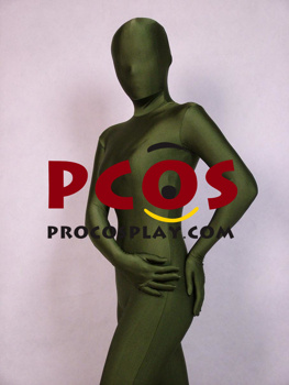 Imagen de Traje Zentai Lycra Spandex Verde Ejército A033