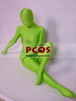 Изображение Зеленый лайкра спандекс зентаи костюм A035