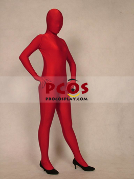 Изображение красного спандексного комбинезона Zentai Suit Unisex A071