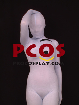 Picture of Light Blue Silk & Velours Unisex Zentai Suit B008