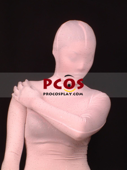 Изображение Светло-розовый блестящий металлический унисекс костюм зентаи B009