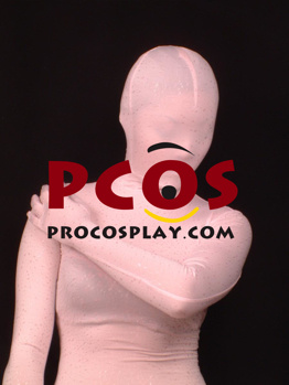 Picture of Light Pink Shiny Metallic Unisex Zentai Suit B009