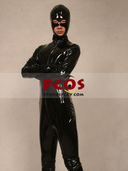 Picture of Black PVC Catsuit Shiny Metallic Zentai Suit B068