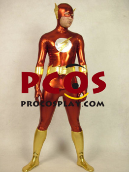 Bild von The Flash Shiny Metallic Unisex Zentai Suit C024 mp002341