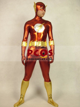 Picture of The Flash Shiny Metallic Unisex Zentai Suit C024