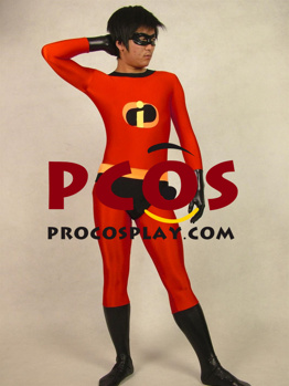 Picture of Red Black Catsuit Lycra Unisex Zentai Suit  C025