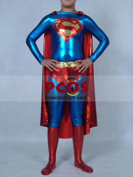 Picture of Superman Catsuit Shiny Metallic Zentai Suit Superhero C00822