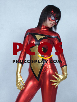 Picture of Superwoman Catsuit Shiny Metallic Zentai Suit Superhero C039