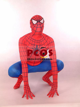 Picture of Spiderman Unisex Lycra Spandex Zentai Suit C040 Red Blue Version