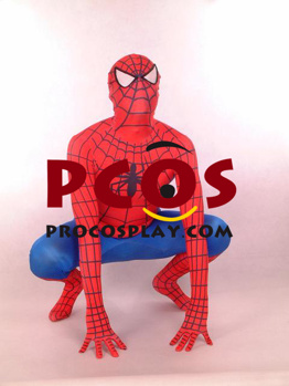 Picture of Spiderman Unisex Lycra Spandex Zentai Suit C040 Red Blue Version