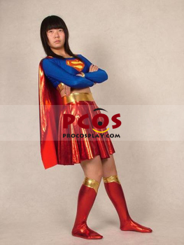 Изображение Superwoman Catsuit Shiny Metallic Zentai Suit C071