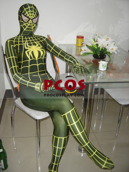 Picture of Yellow Spiderman Catsuit  Lycra  Zentai Suit C077