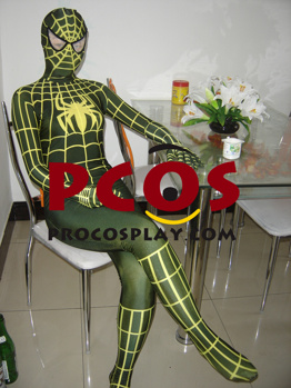 Picture of Yellow Spiderman Catsuit  Lycra  Zentai Suit C077