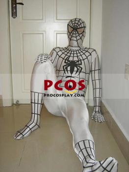 Picture of White Spider Lycra Spandex Catsuit   Zentai Suit C089