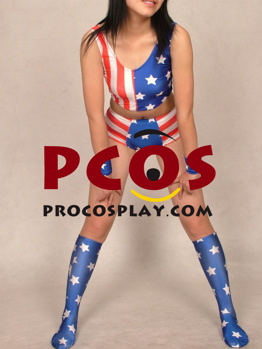 Picture of Stars and Stripes Catsuit  Lycra Spandex Zentai Suit C109