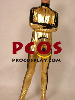 Picture of Golden Shiny Metallic Unisex Zentai Suit C166
