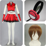 Picture of Vocaloid Meiko Cosplay Costumes && Headphone && Wig