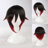 Picture of RWBY Red Trailer Ruby Red and Black Gradient Cosplay Wigs 330A