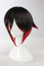 Picture of RWBY Red Trailer Ruby Red and Black Gradient Cosplay Wigs 330A